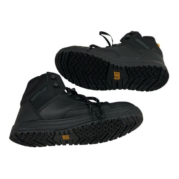Caterpillar Streamline Court Mid CT Black Leather  Mens 9 M‎ New